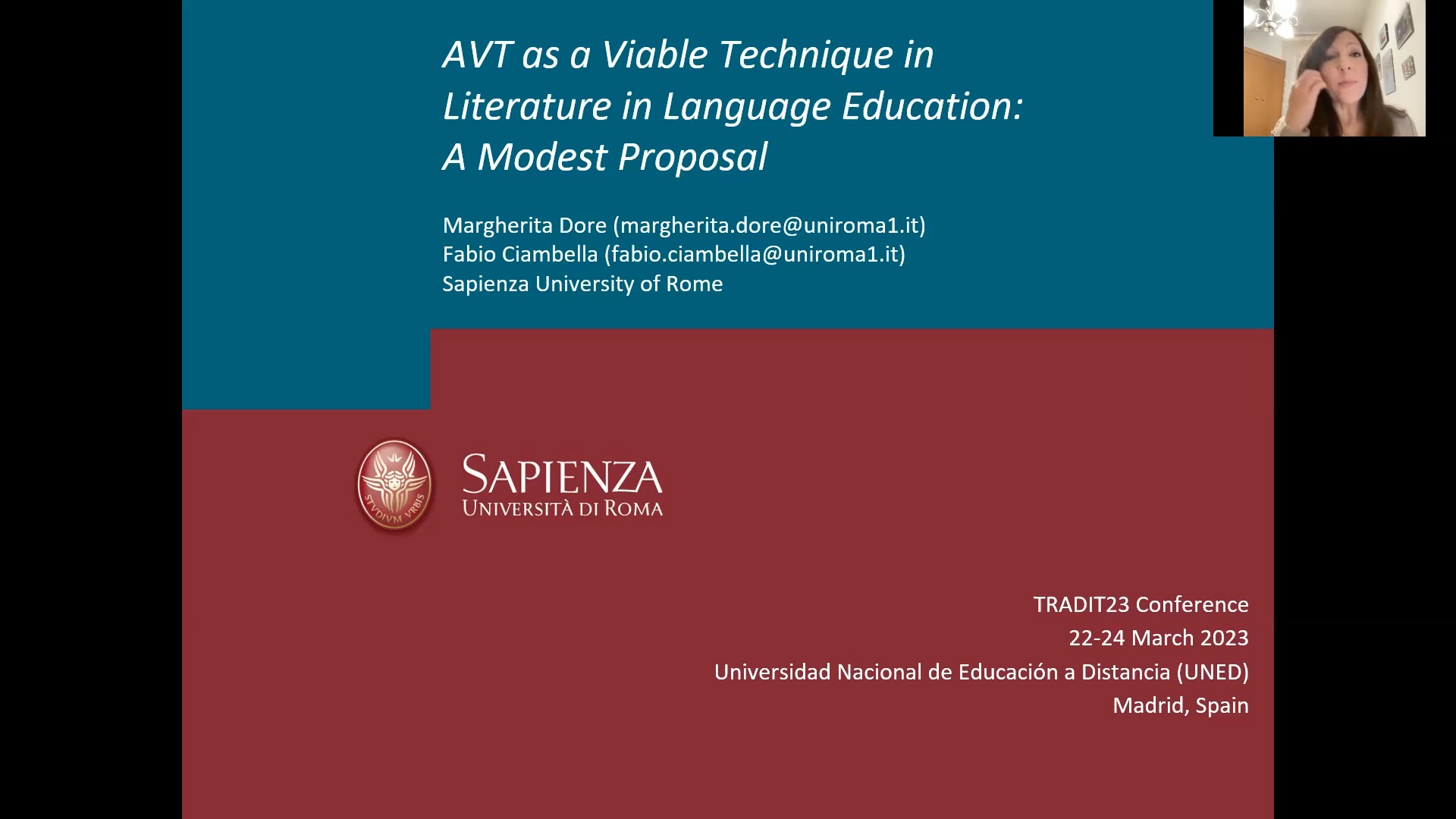 AVT as a Viable Technique in Literature in Language Education: A Modest Proposal