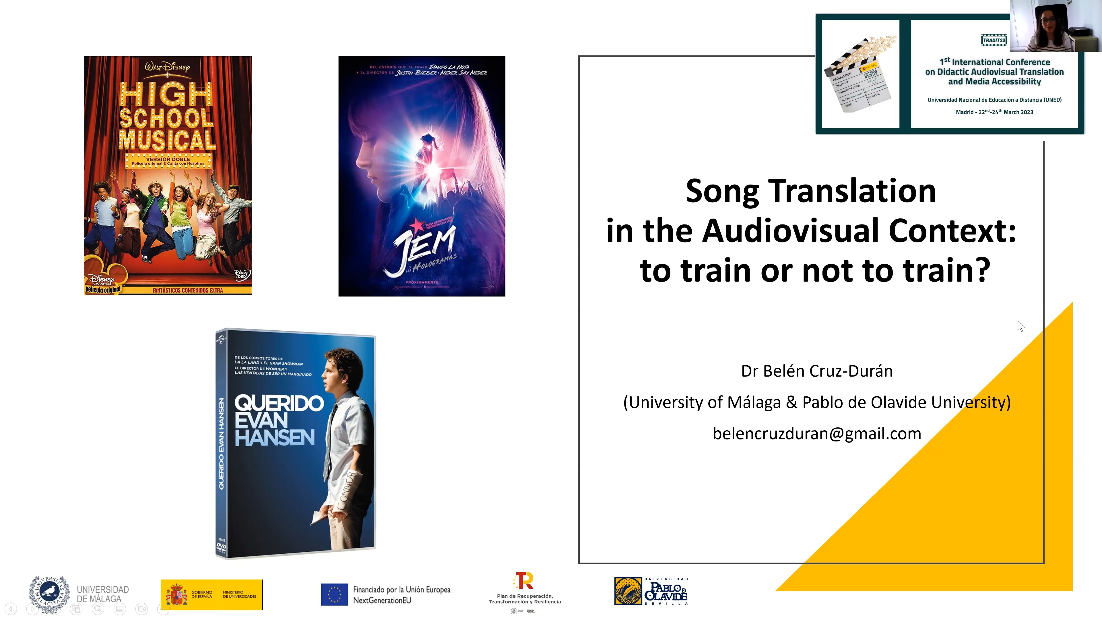 Song Translation in the Audiovisual Context: to train or nor to train?