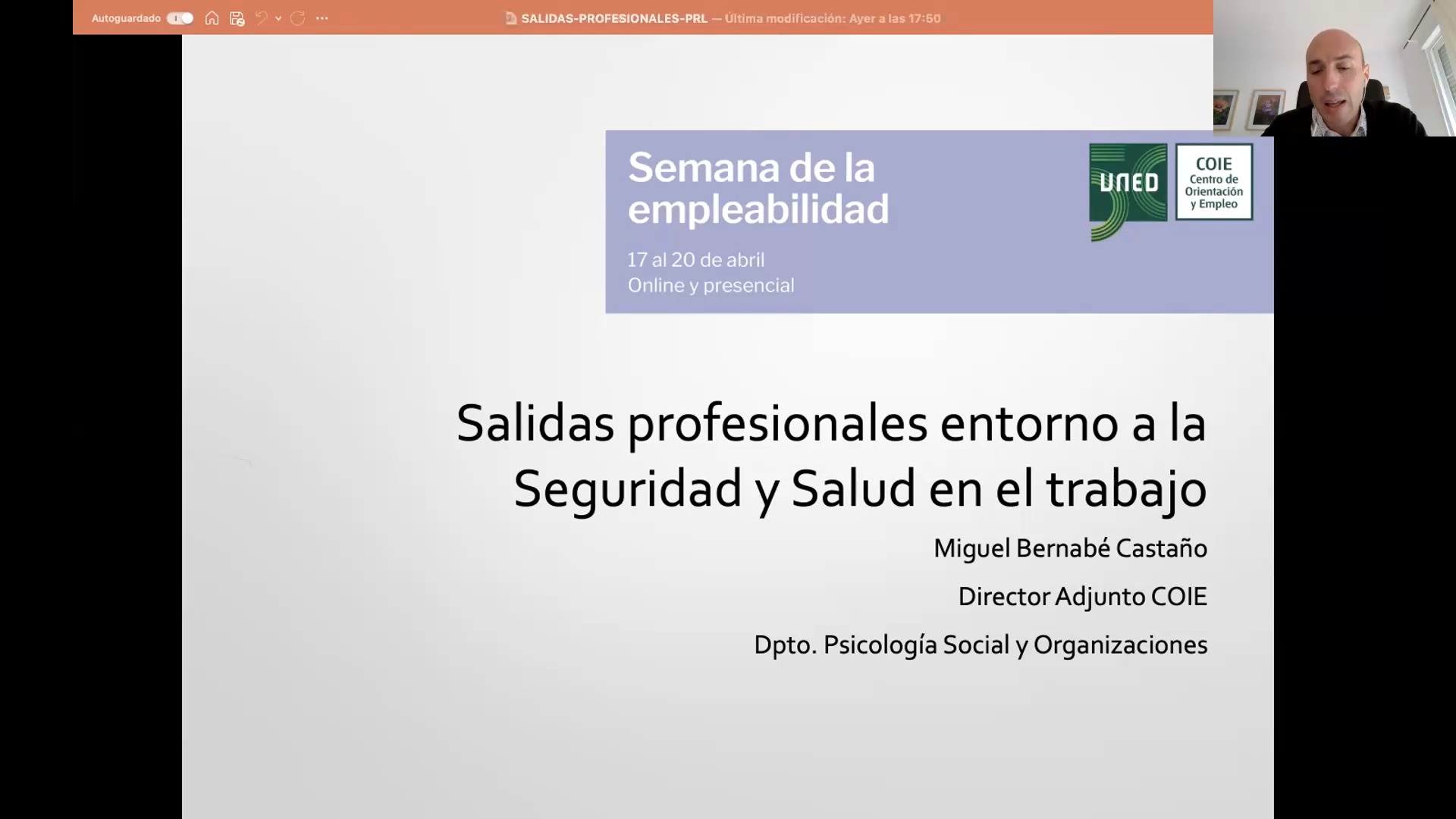Salidas profesionales entorno a la Seguridad y Salud en el trabajo