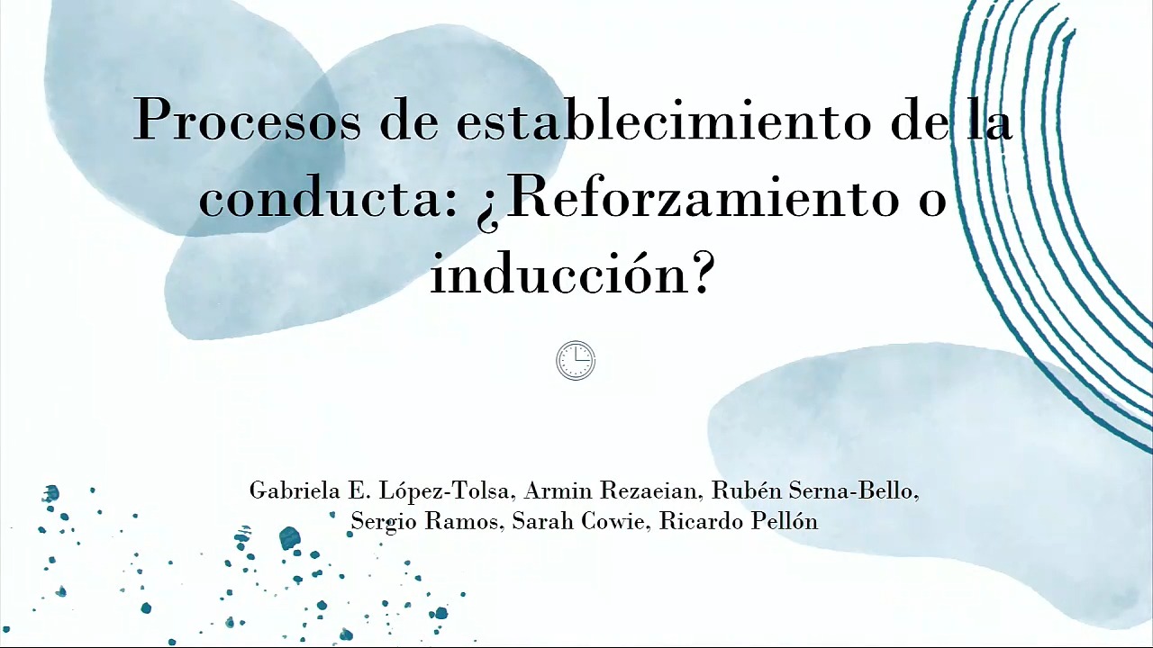 P2.4. Procesos de establecimiento de la conducta:  ¿Reforzamiento o inducción?