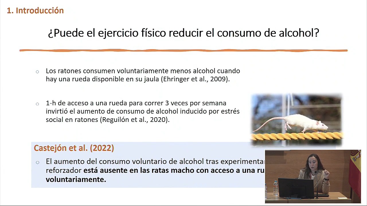 P4.4. Consumo de alcohol en ratas hembra tras la devaluación del reforzador y el papel modulador del ejercicio físico