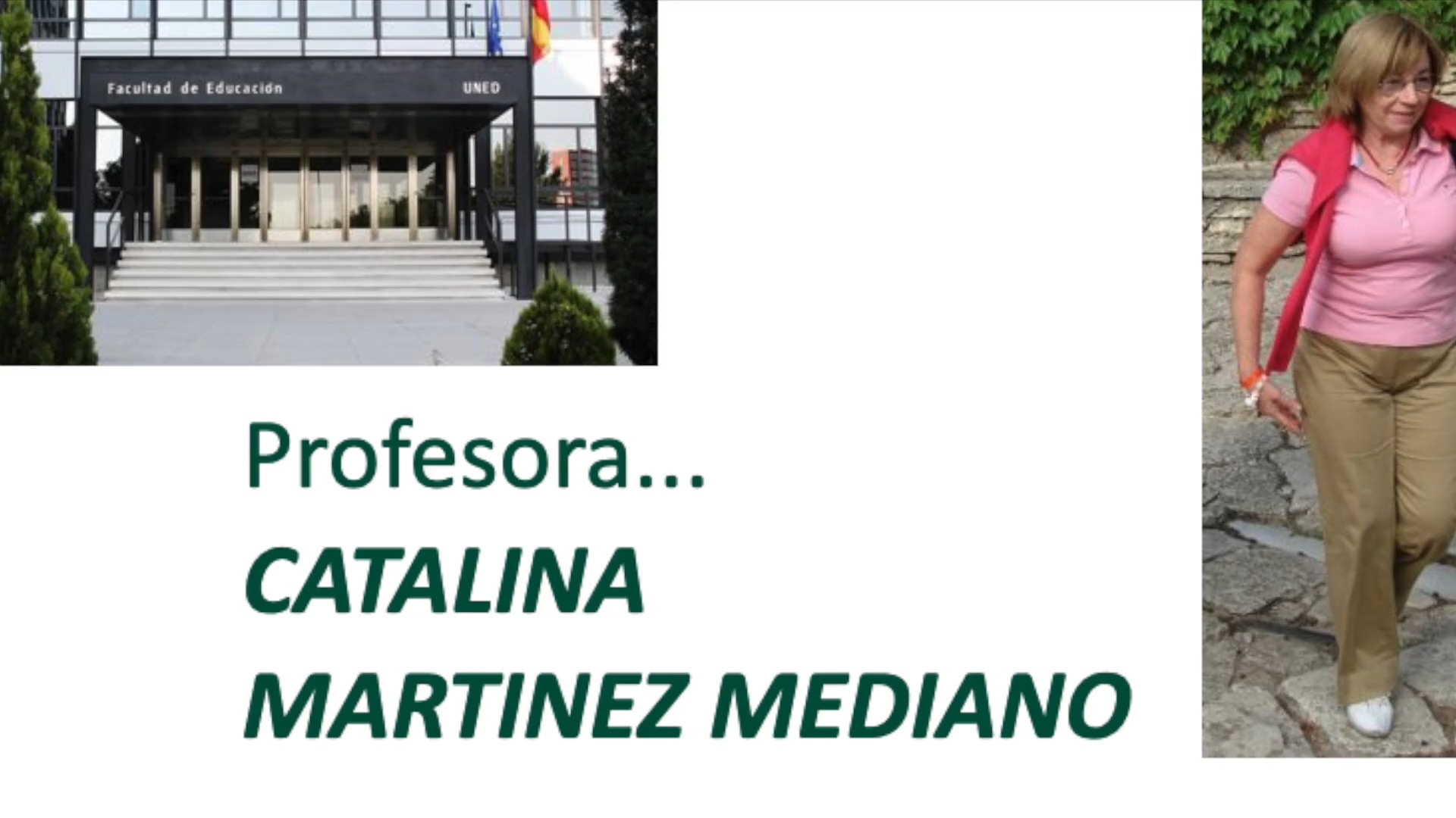 Intervenciones en el homenaje a la profesora Catalina Martínez