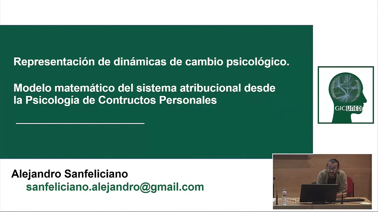 P8.4. Representación de las dinámicas implicadas en el cambio psicológico. Modelo matemático del sistema atribucional desde la Psicología de Constructos Personales