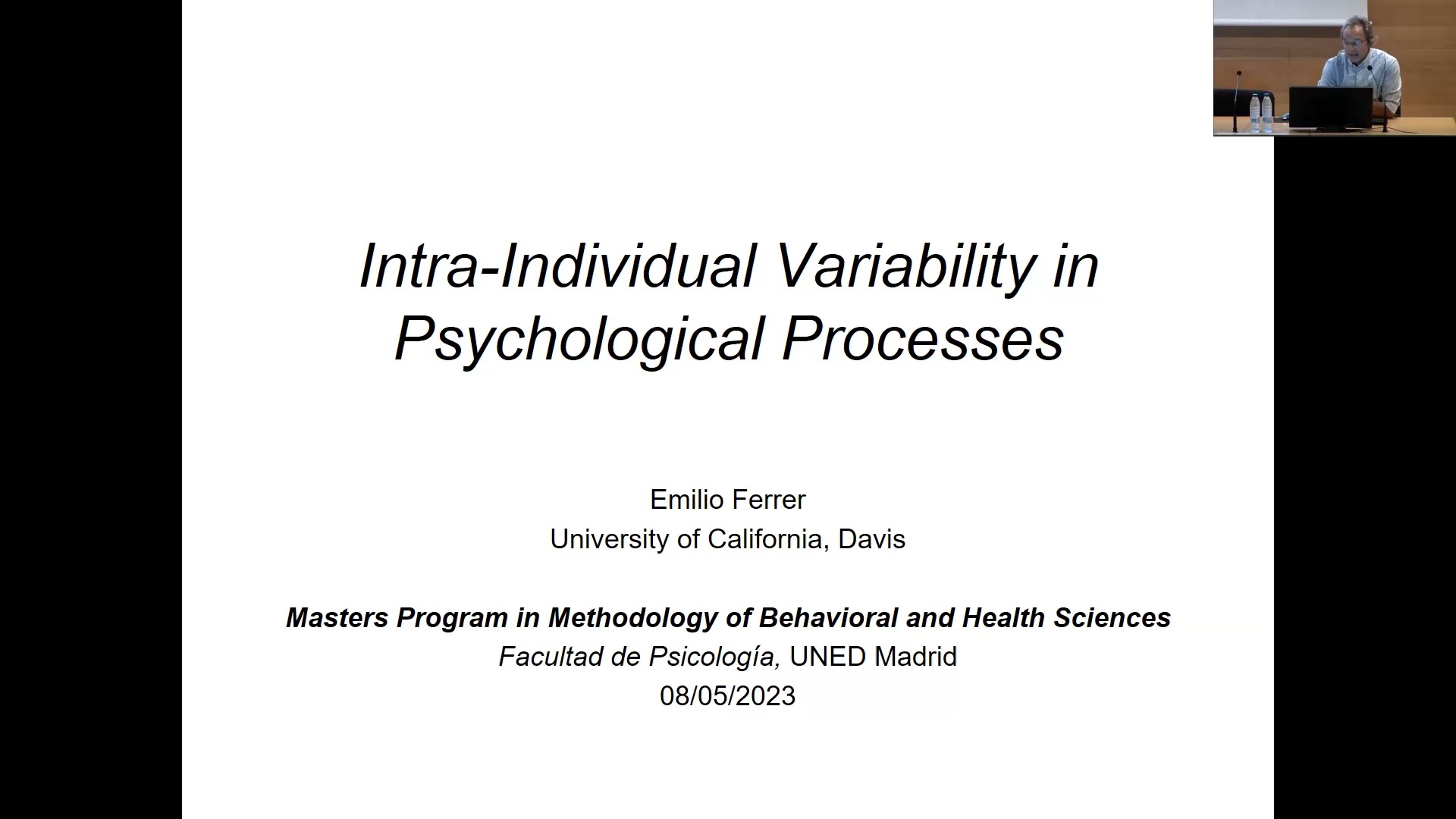 Variabilidad Intra-Individual en Procesos Psicológicos