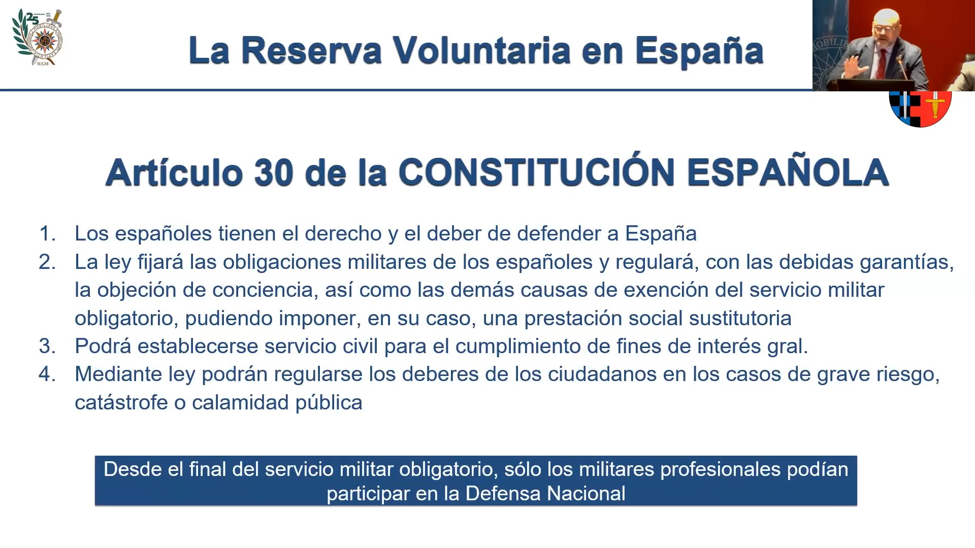 Los contingentes de reserva en el siglo XXI