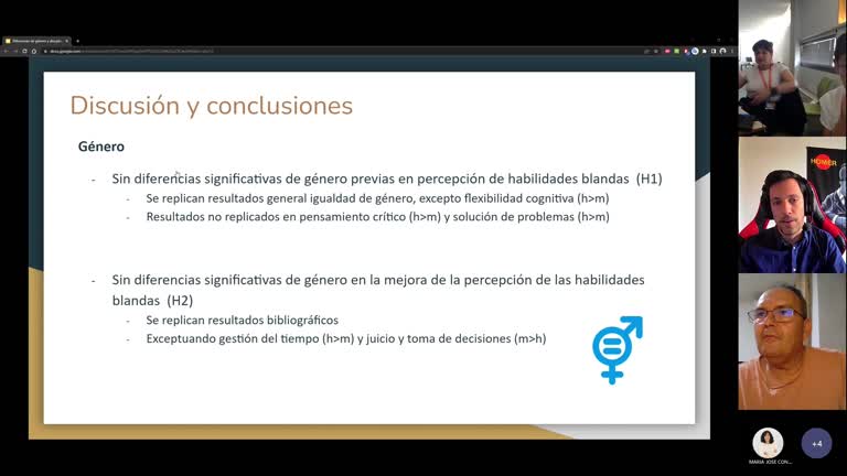 L2.1. Diferencias de género y disciplina académica en la percepción de las “habilidades blandas” y de su desarrollo en estudiantes de doctorado