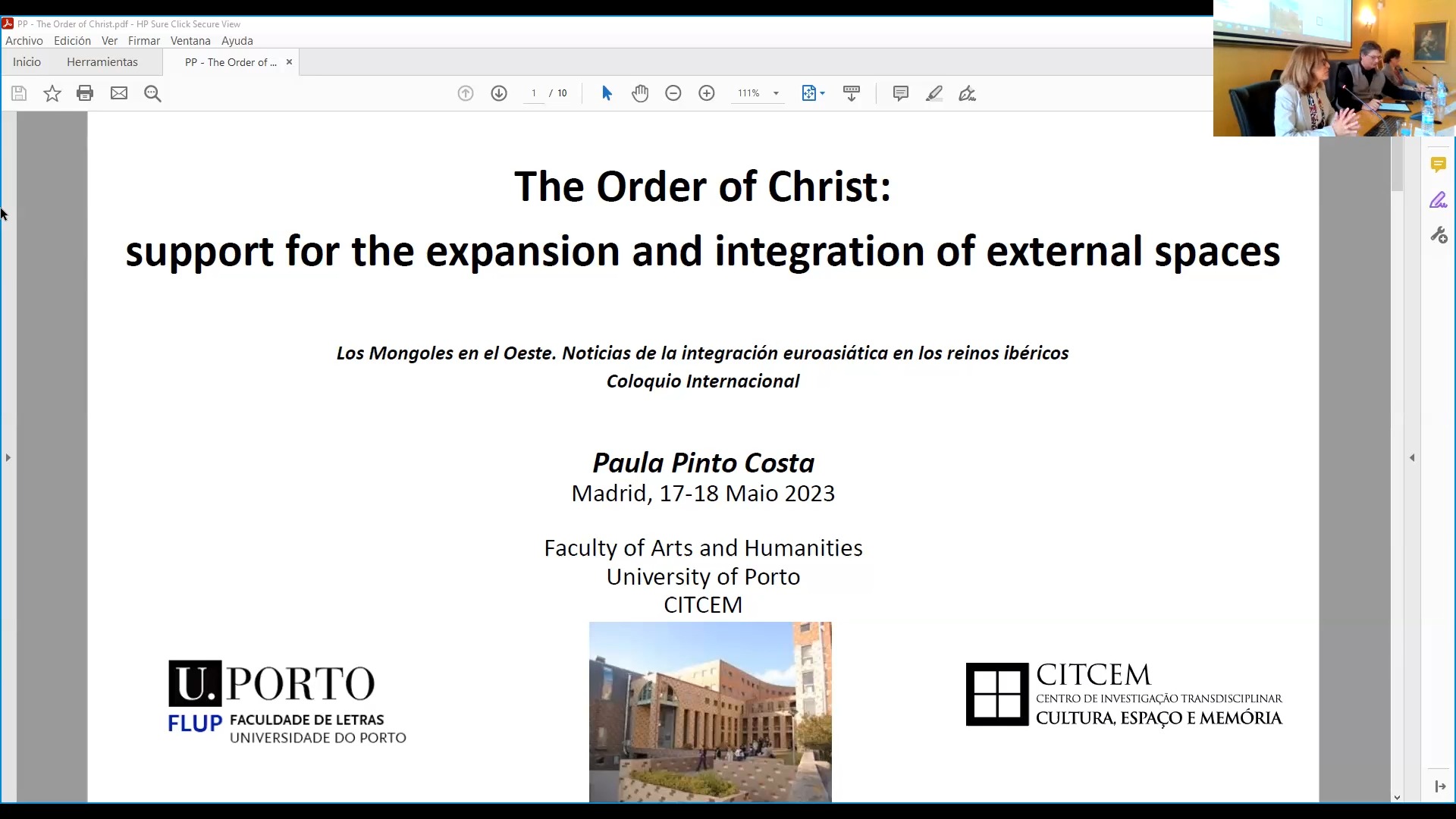 The Order of Christ: a support for the expansion and the integration of external spaces