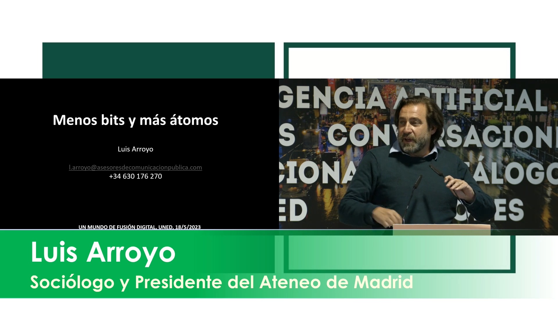 Intervención de  Luis Arroyo 