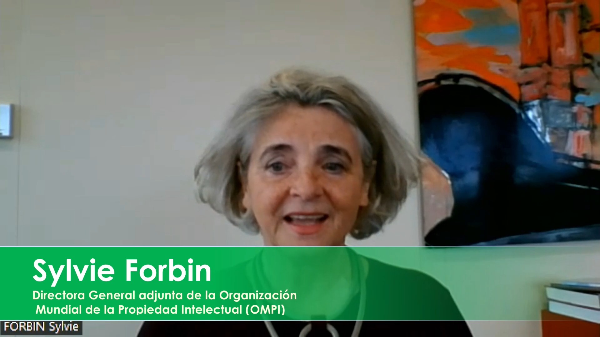 Intervención de Sylvie Forbin