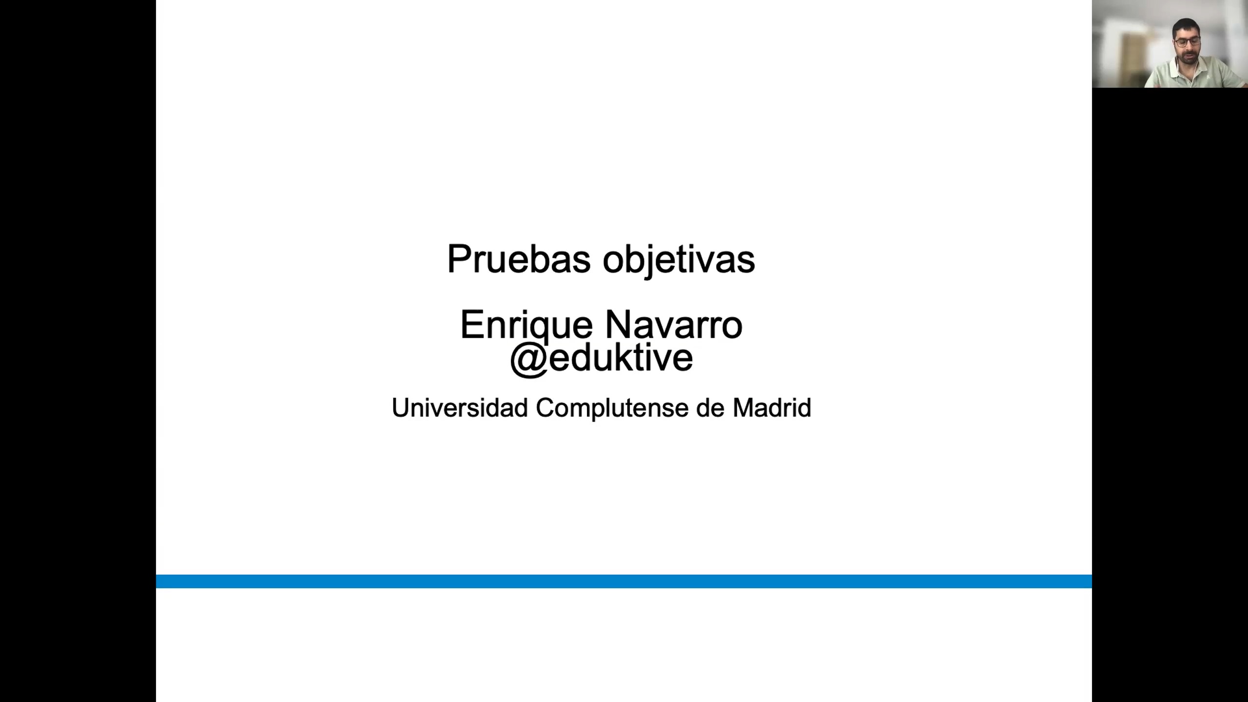 Pruebas objetivas