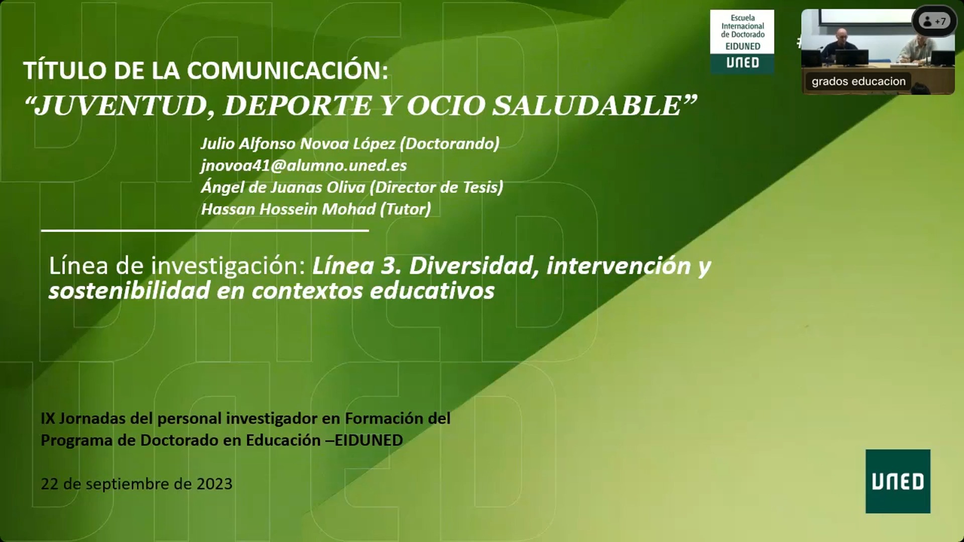 Juventud, deporte y ocio saludable