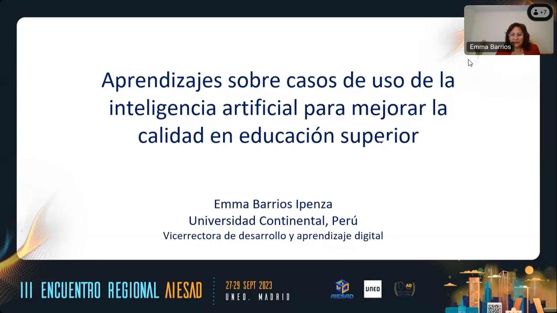 Aprendizajes sobre casos de uso de la inteligencia artificial para mejorar la calidad en educación superior.