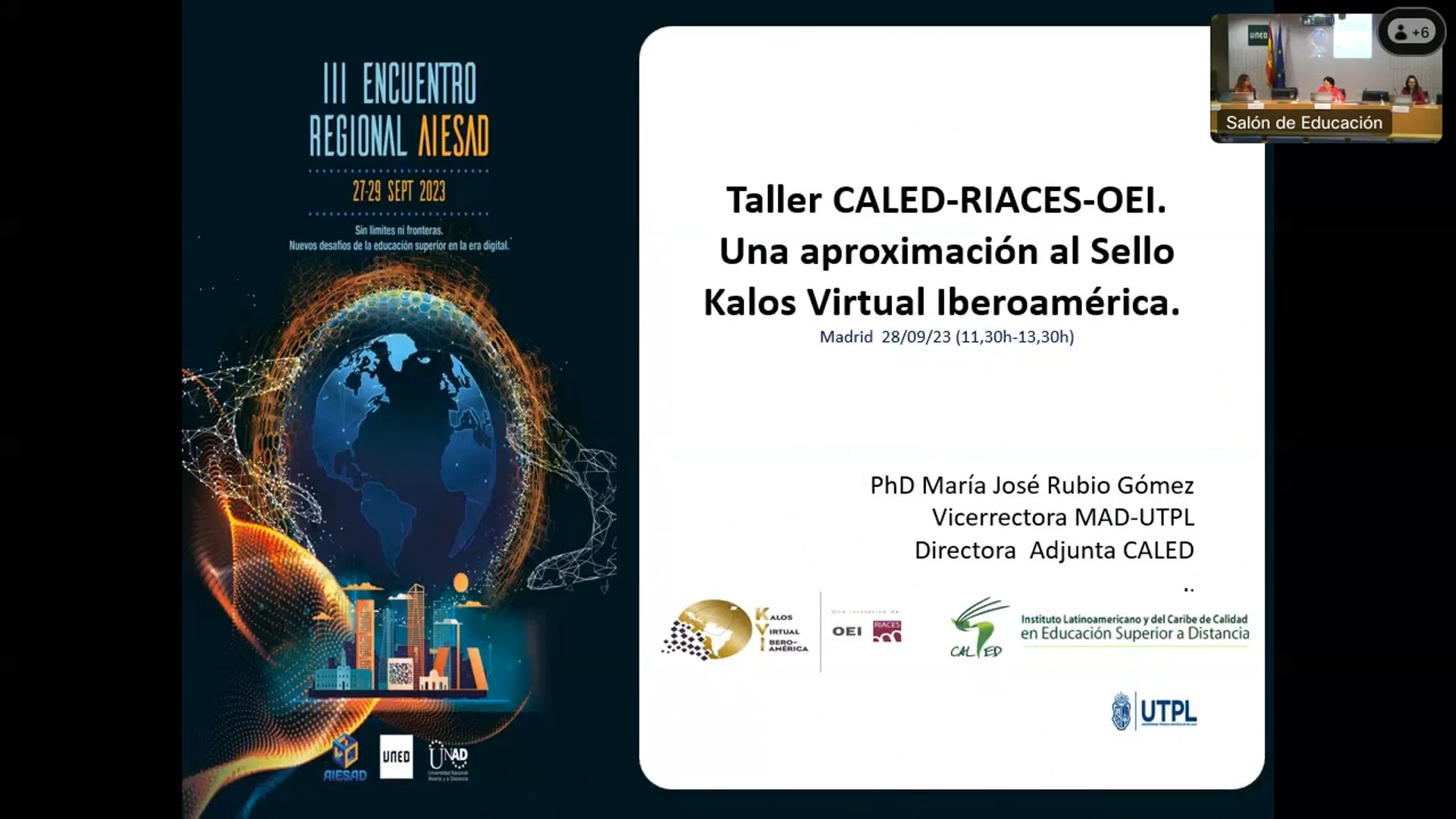 Taller Sello Kalos para el fortalecimiento de titulaciones en línea, virtuales a distancia 