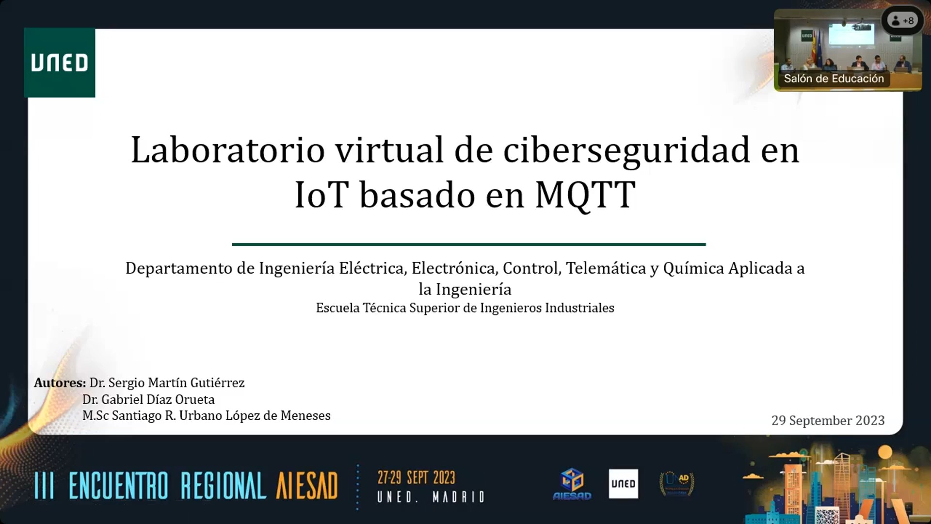 Laboratorio virtual de cibersegurdad en loT basado en MQTT