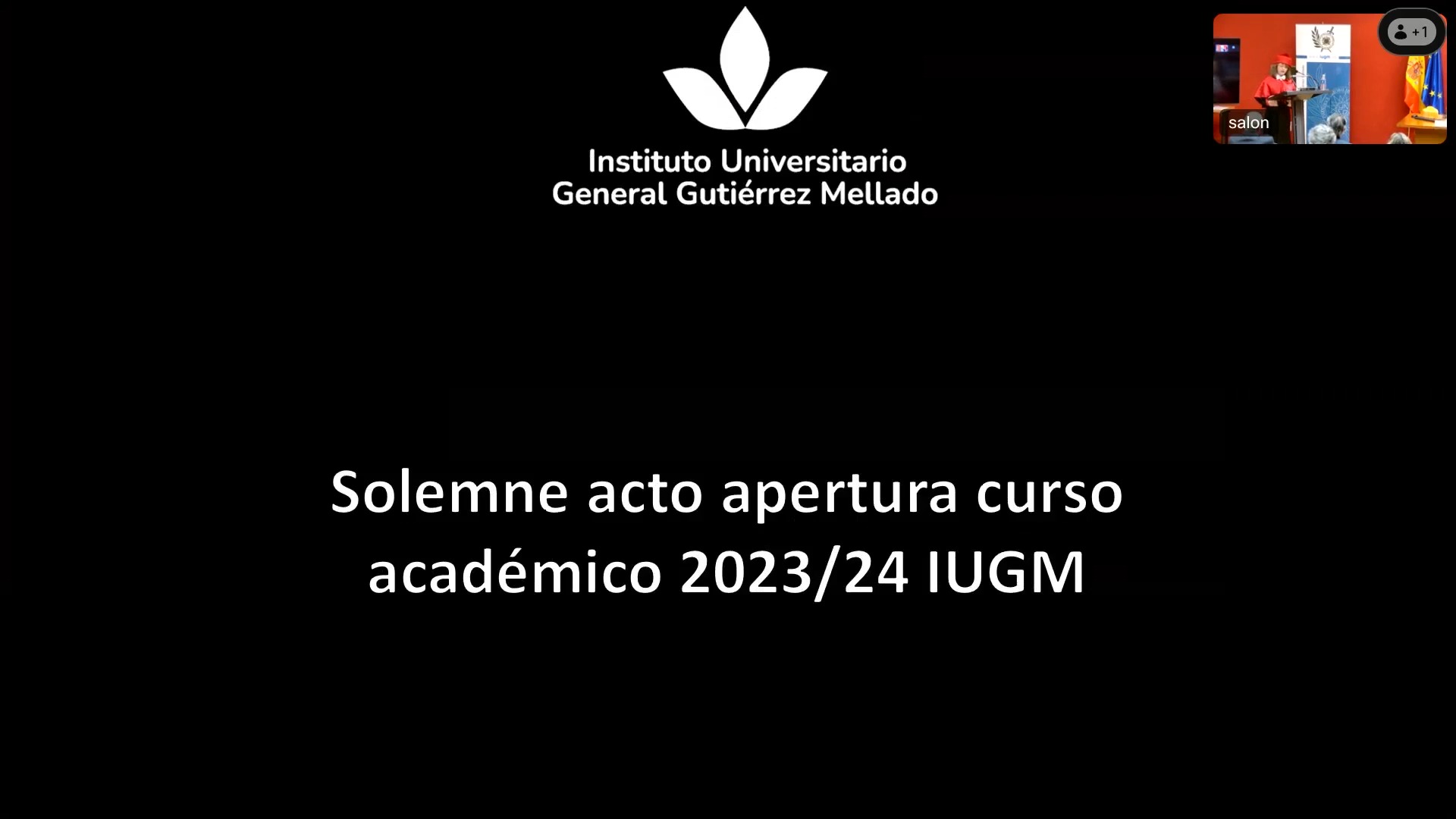 Solemne acto de apertura de curso académico 2023/24 del IUGM