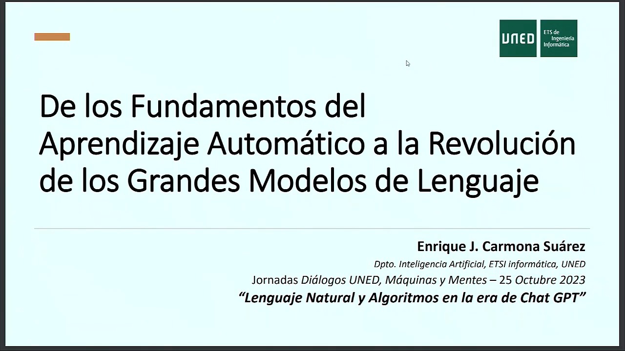 Del aprendizaje automático a la revolución de los grandes modelos de lenguaj