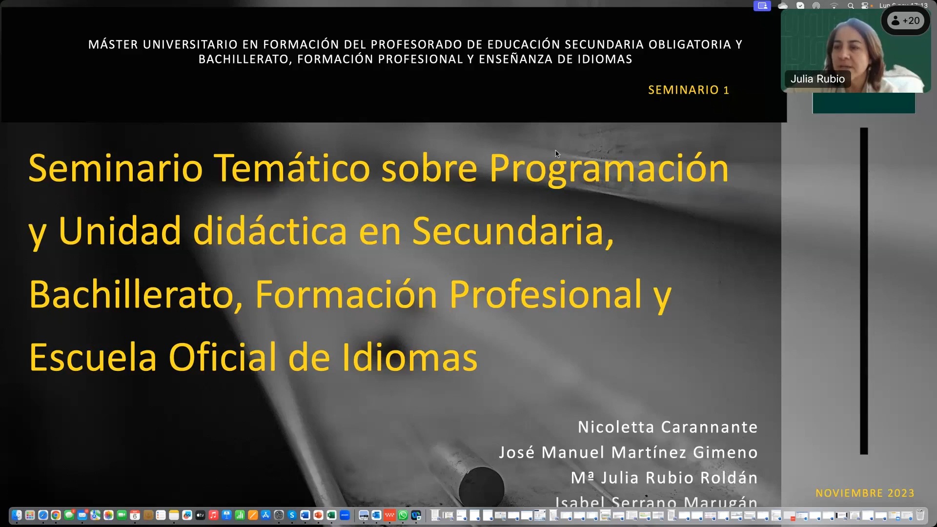 Elaboración de una programación y una Unidad Didáctica en Educación Secundaria y Bachillerato